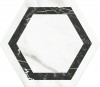 Venato Hexagon Dark Grey Marble Effect Tile