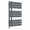 Kristiansund 824 x 500mm Anthracite Electric Thermostatic Touch Control Electric Heated Towel Rail