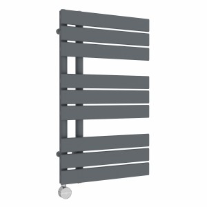 Kristiansund 824 x 500mm Anthracite Electric Thermostatic Touch Control Electric Heated Towel Rail