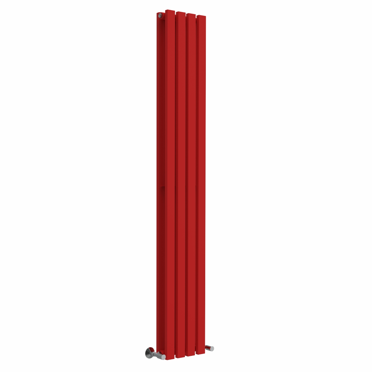 Lulea Singal Red Flat Panel Vertical Designer Radiator - Choice of Size