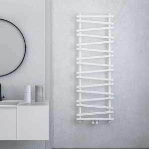 Carisa Vivek 1480 x 500mm White Designer Aluminium Towel Rail