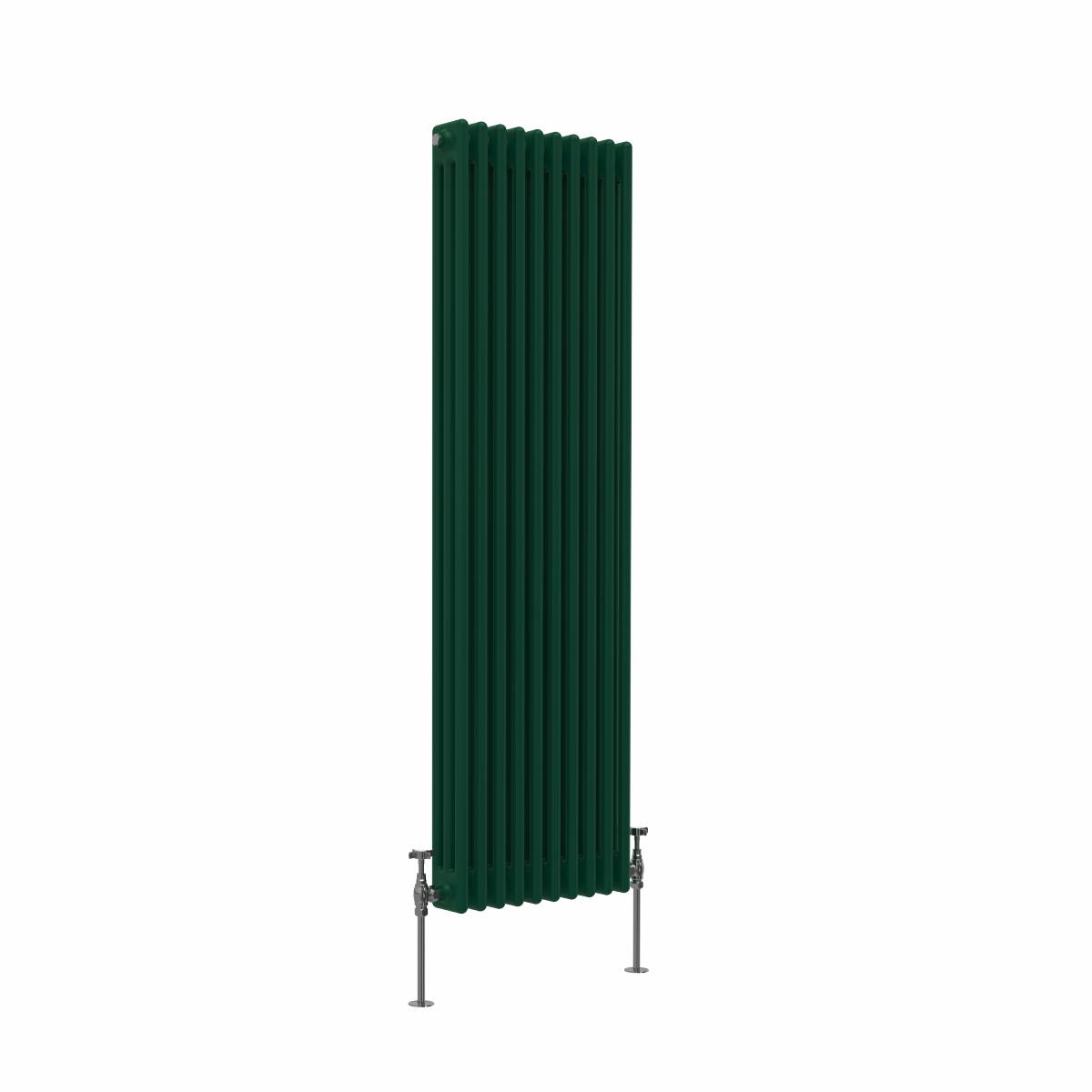 Bern 1500 x 470mm Moss Green Triple Vertical Column Radiator