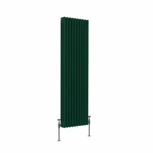 Bern 1500 x 470mm Moss Green Triple Vertical Column Radiator