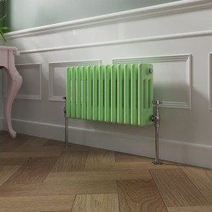 Bern 300 x 605mm Pastel Green Triple Horizontal Column Radiator