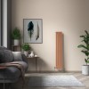 Karlstad 1600 x 274mm Metallic Bronze Single Flat Panel Vertical Designer Radiator