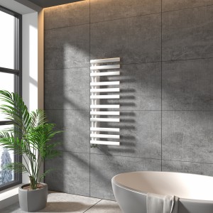 Kongsberg 1200 x 450 Designer Towel Radiator - White