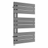 Kristiansund 824 x 500mm Gunmetal Simple Electric Heated Towel Rail