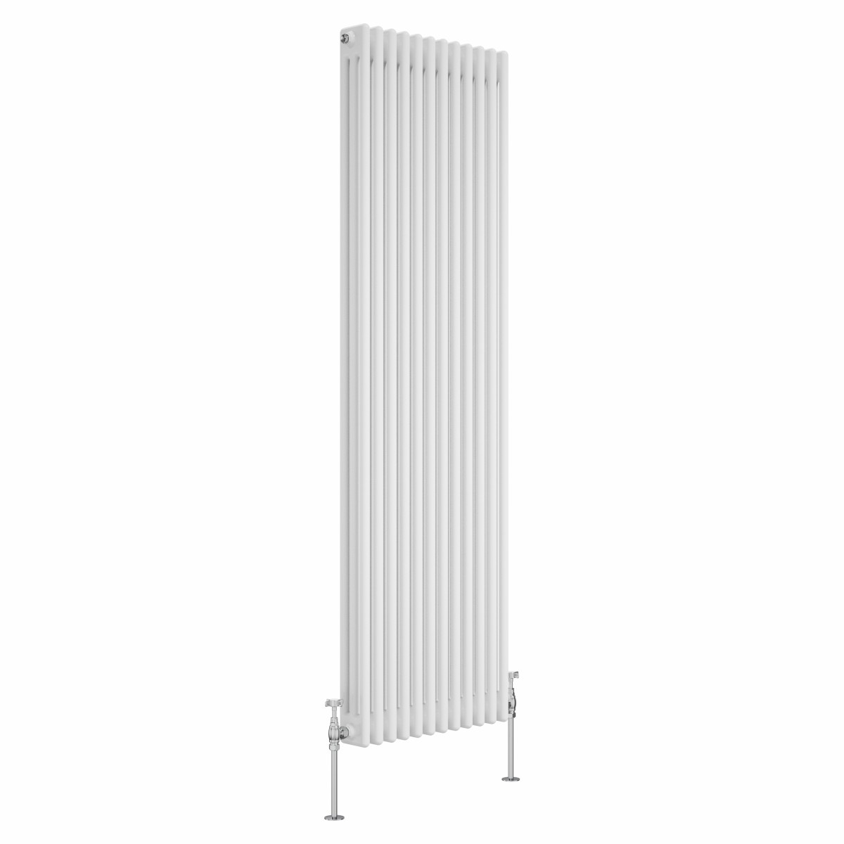 Bern 1800 x 560mm White Triple Column Vertical Traditional Radiator