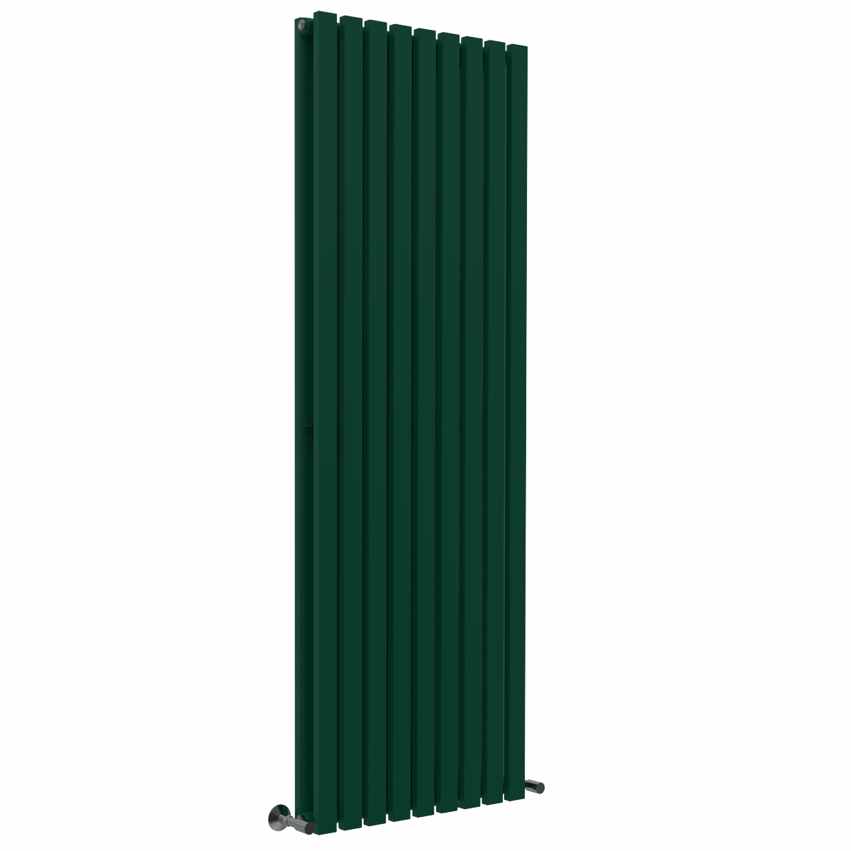 Lulea 1800 x 620mm Moss Green Double Flat Panel Vertical Designer Radiator