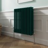 Bern 600 x 605mm Blue Green Triple Horizontal Column Radiator