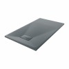 Terra - 1200x700mm Slate Effect Rectangle Shower Tray Anthracite