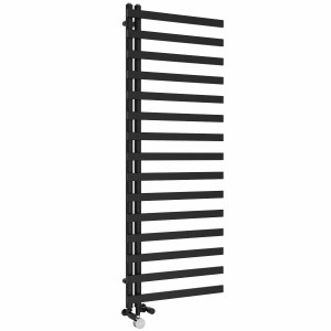 Kemi 1600 x 600mm Dual Fuel Black Thermostatic Touch Control Electric Heated Towel Rail