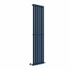 Lulea 1800 x 410mm Sapphire Blue Single Vertical Flat Panel Designer Radiator