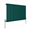 Karlstad 600 x 1022mm Blue Green Single Flat Panel Horizontal Designer Radiator