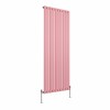 Karlstad 1800 x 682mm Rose Pink Single Vertical Flat Panel Designer Radiator