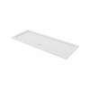 Essentials Anti-Slip 1700 x 700mm Bath Replacment Rectangle Stone Shower Tray White