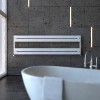 Carisa Mack Bath H 500 x 1800mm White Designer Aluminium Towel Rail