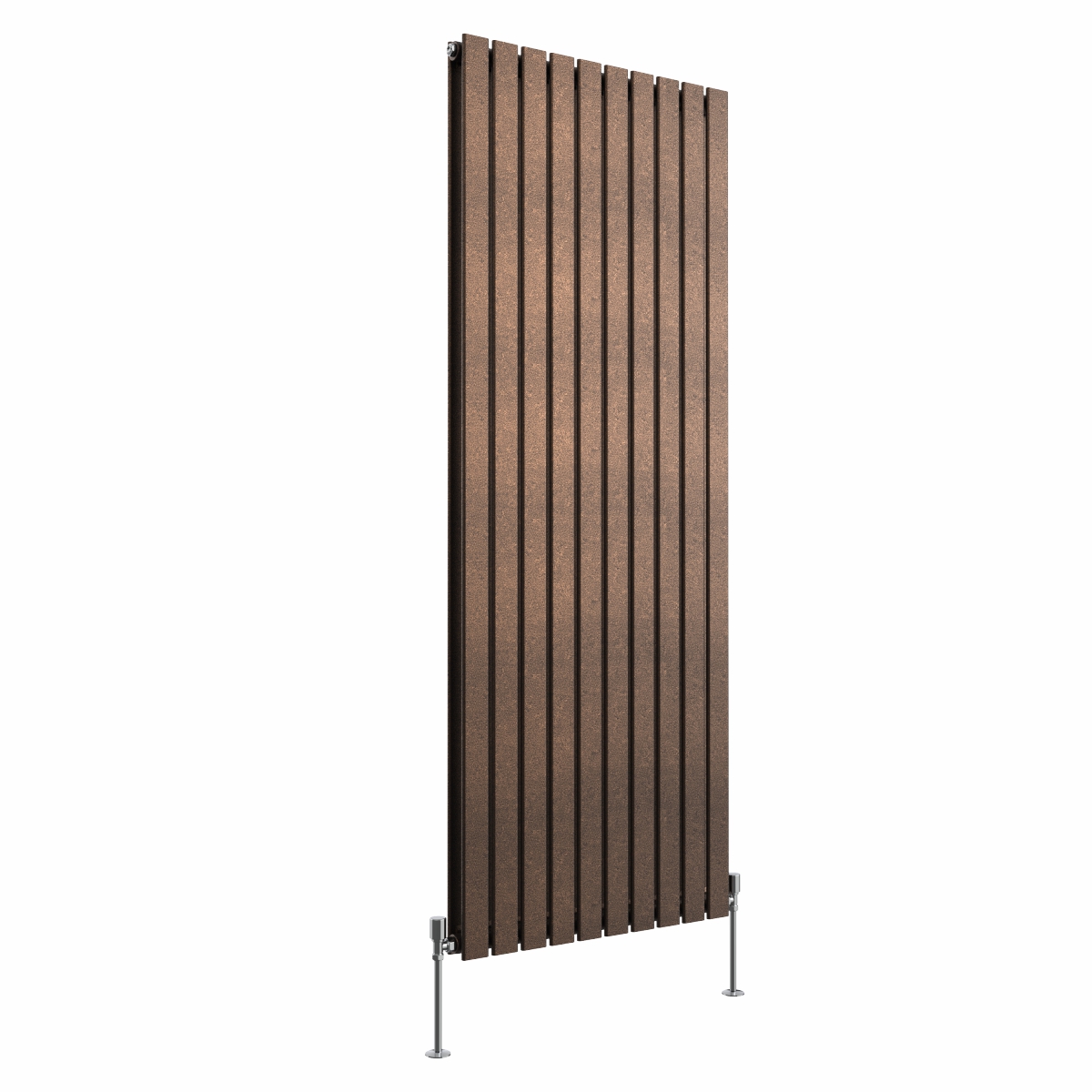 Karlstad 1800 x 682mm Black Copper Double Vertical Flat Panel Designer Radiator