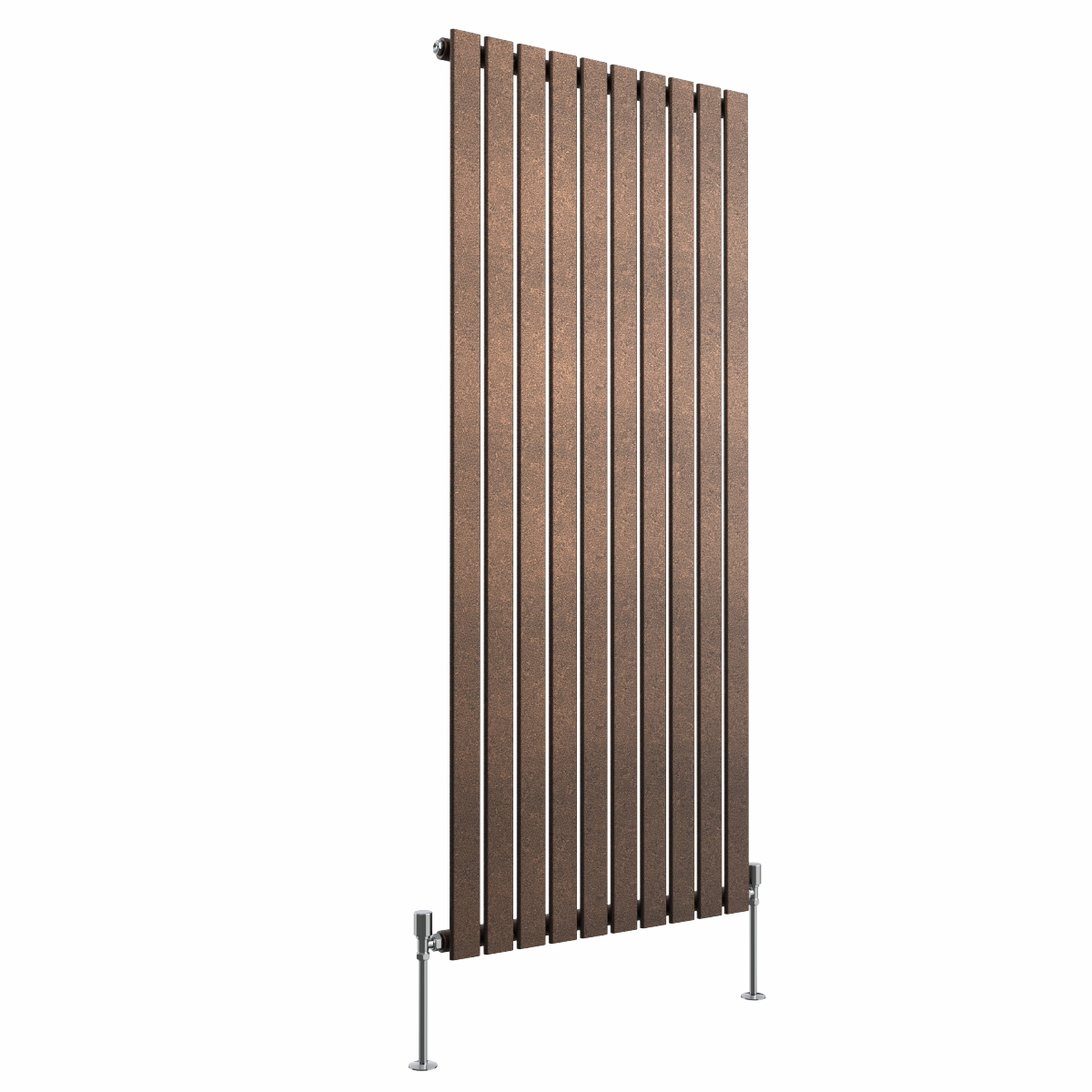 Karlstad 1600 x 682mm Black Copper Single Vertical Flat Panel Designer Radiator