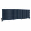 Classic  745 x 2266mm Farrow & Ball Hague Blue Triple Column Cast Iron Radiator - 36 Sections
