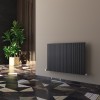 Carisa Monza 600 x 850mm Black Designer Aluminium Radiator