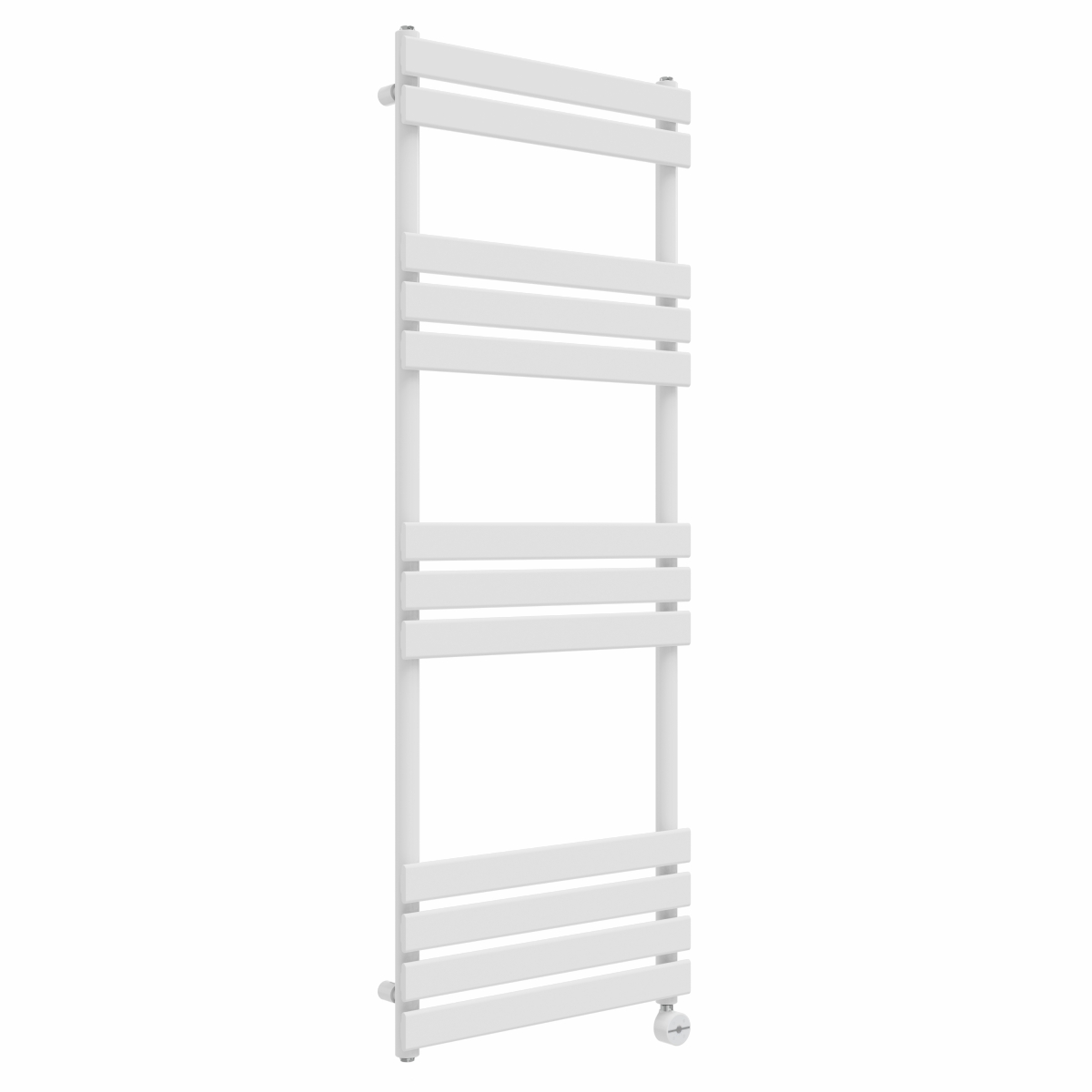 Juva 1600 x 600 mm White Flat Panel Thermostatic Touch Control Electric Heated Towel Rail