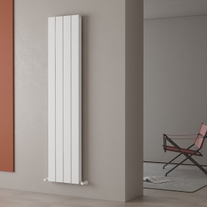Carisa Angers Double 1800 x 395mm White Designer Aluminium Radiator