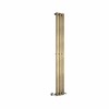 Lulea 1600 x 200mm Black Gold Single Vertical Flat Panel Designer Radiator