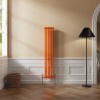 Bern 1500 x 290mm Bright Orange Double Vertical Column Radiator