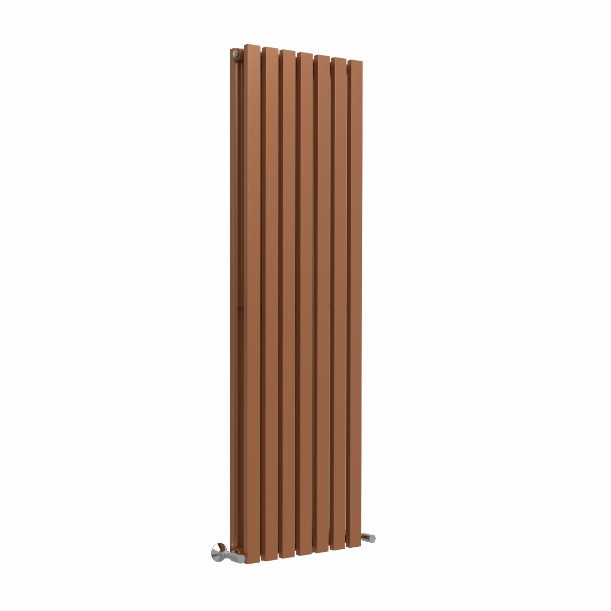 Lulea 1600 x 480mm Metallic Bronze Double Flat Panel Vertical Designer Radiator