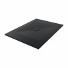 Terra - 1400x1000mm Slate Effect Rectangle Shower Tray Black