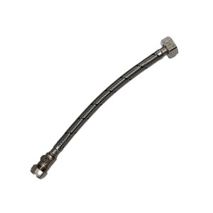15mm x 3/4" Flexible Tap Connector With Isolation Valve 300mm - WRAS Approved