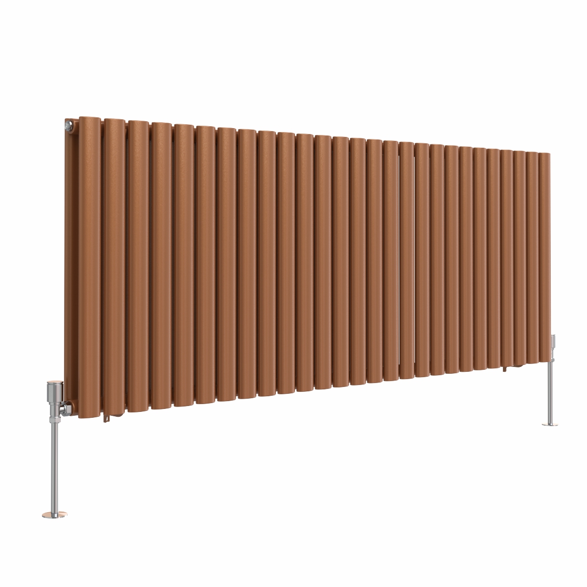 Norden 600 x 1594mm Metallic Bronze Double Oval Column Horizontal Designer Radiator