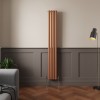 Norden 1800 x 237mm Metallic Bronze Double Oval Column Vertical Designer Radiator