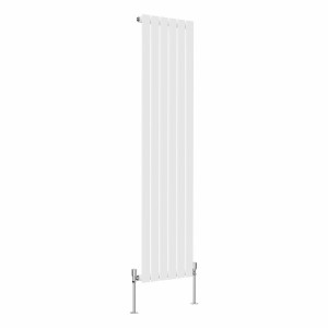 Karlstad 1600 x 410mm White Single Vertical Flat Panel Designer Radiator