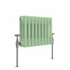 Bern 300 x 425mm Pastel Green Triple Horizontal Column Radiator