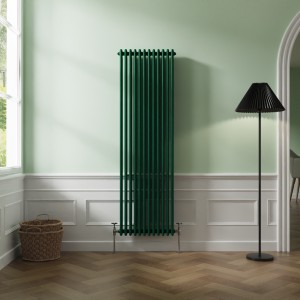 Bern 1800 x 560mm Moss Green Triple Vertical Column Radiator