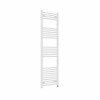 Fjord 1600 x 500mm Curved White Electric Heated Towel Rail