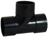 Waste Solvent Weld 40mm 90 Degree Tee Black