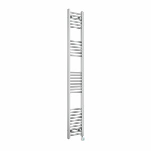 Bergen 1800 x 300mm Straight Chrome Thermostatic Touch Control Electric Heated Towel Rail