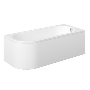 Knotts 1700mm J Shape Single Ended Right Hand Bath with Bath Panel