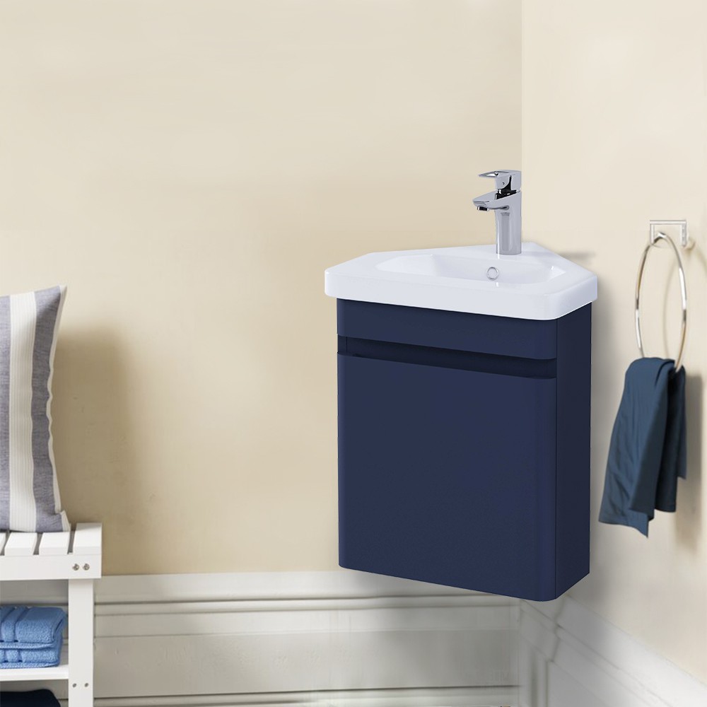 Wall hung corner vanity unit hotsell