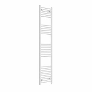 Bergen 1800 x 400mm Straight White Prefilled Electric Heated Towel Rail