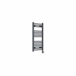 Bergen 800 x 400mm Straight Anthracite Thermostatic Touch Control Electric Heated Towel Rail