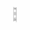 Fjord 1000 x 300mm Curved Chrome Thermostatic Wifi Control Electric Heated Towel Rail