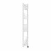 Fjord 1800 x 300mm Curved White Thermostatic Touch Control Wifi Electric Heated Towel Rail