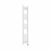 Fjord 1600 x 300mm Curved White Thermostatic Touch Control Electric Heated Towel Rail