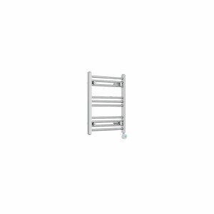 Bergen 600 x 500mm Straight Chrome Thermostatic Touch Control Wifi Electric Heated Towel Rail