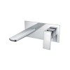 Coe Modern Wall Mounted Basin Mixer Tap Chrome