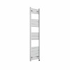 Bergen 1600 x 400mm Straight Chrome Prefilled Electric Heated Towel Rail